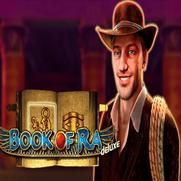 Book of Ra Deluxe game by Novomatic – logo hosted on Run4Win Casino