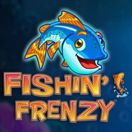 Logo of Fishin Frenzy from Blueprint Gaming at Run4Win Casino